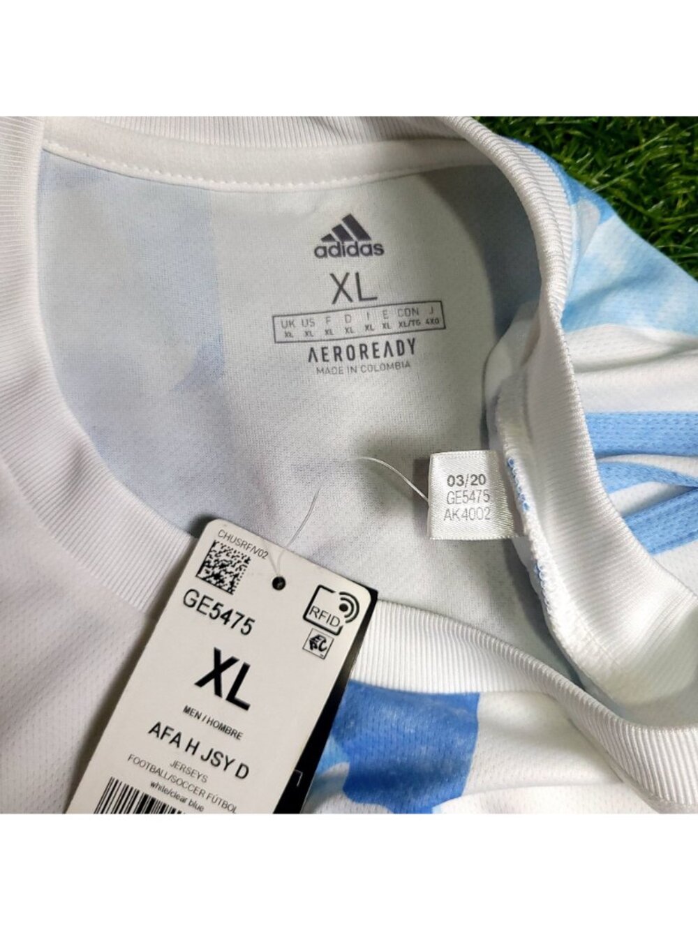 Messi Argentina 2020 2021 2022 COPA AMERICA FINAL Soccer Jersey BNWT XL - Picture 7 of 9